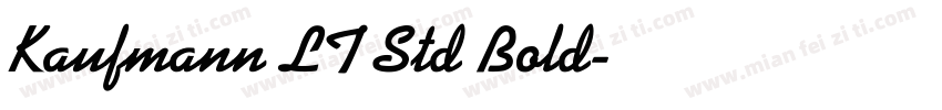 Kaufmann LT Std Bold字体转换